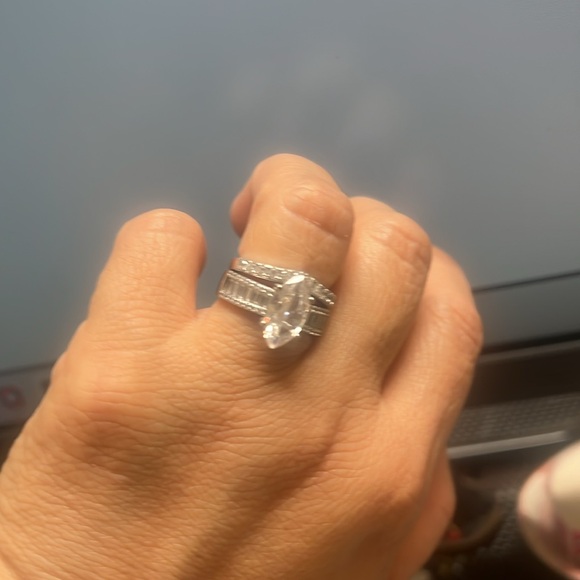 Silver 925 2 carat size 7 - Picture 9 of 10